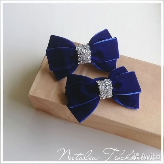 Бархатные бантики в школу