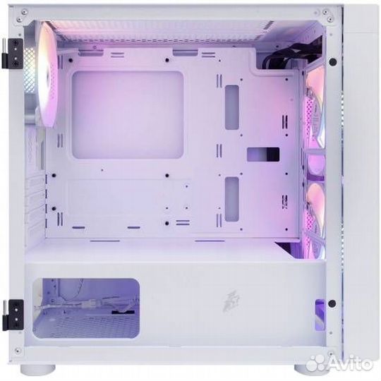 Компьютерный корпус 1stplayer DK D3-B LED White (D