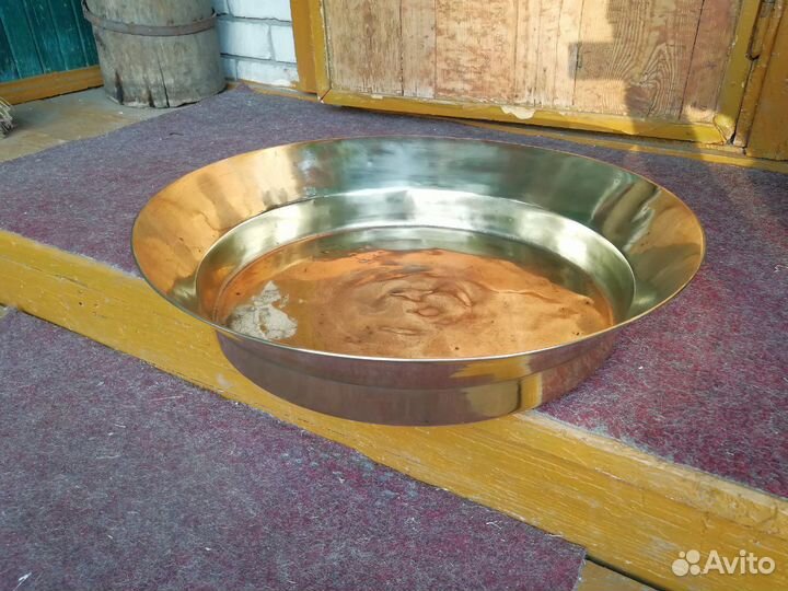Таз царский огромный медный. клеймо