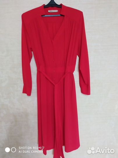 Дизайнерское платье красное