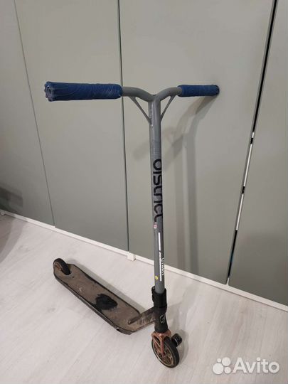 Oxelo mf 3.6 с рулем District и грипсами Ethic