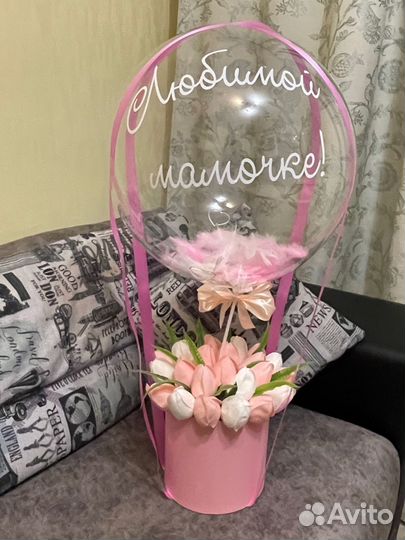 Букет из мыльных тюльпанов