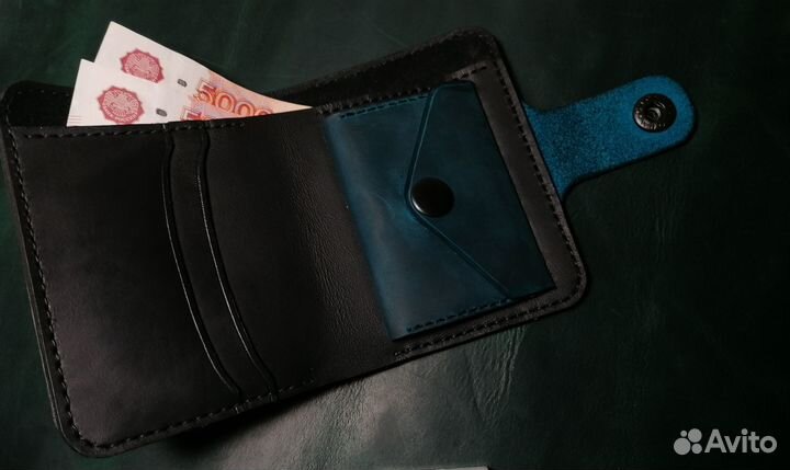 Кошелёк кожаный ручной работы
