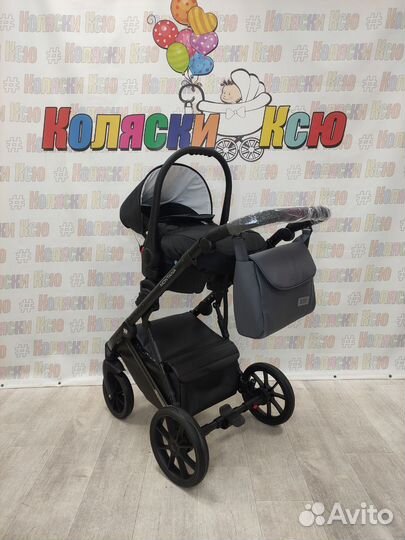 Коляска новая модульная 2 в 1 Рико Бэйзик графит
