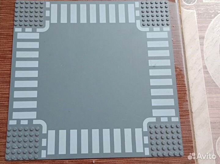 Пластина lego дорога