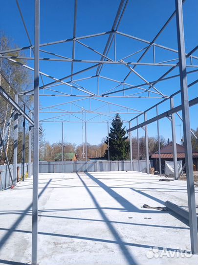 Каркасы прямостенных ангаров