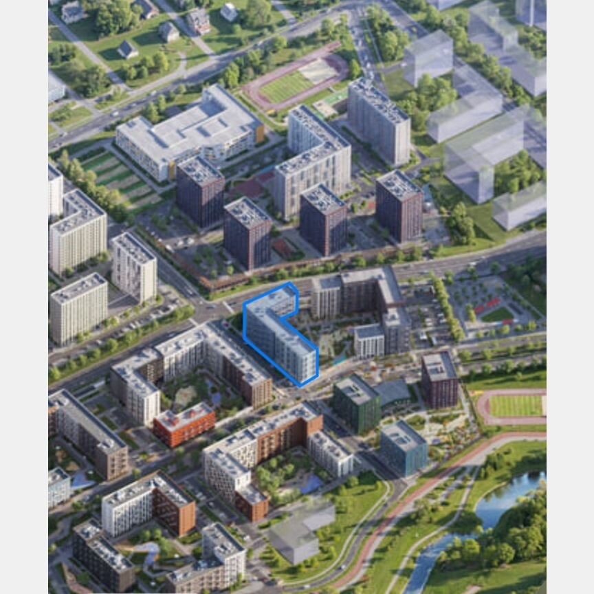 Квартира-студия, 22,8 м², 6/9 эт.