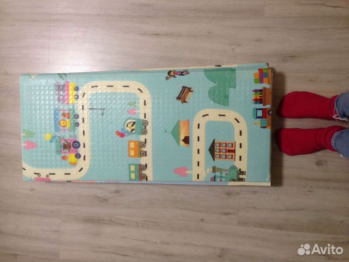 Складной детский коврик для ползанья