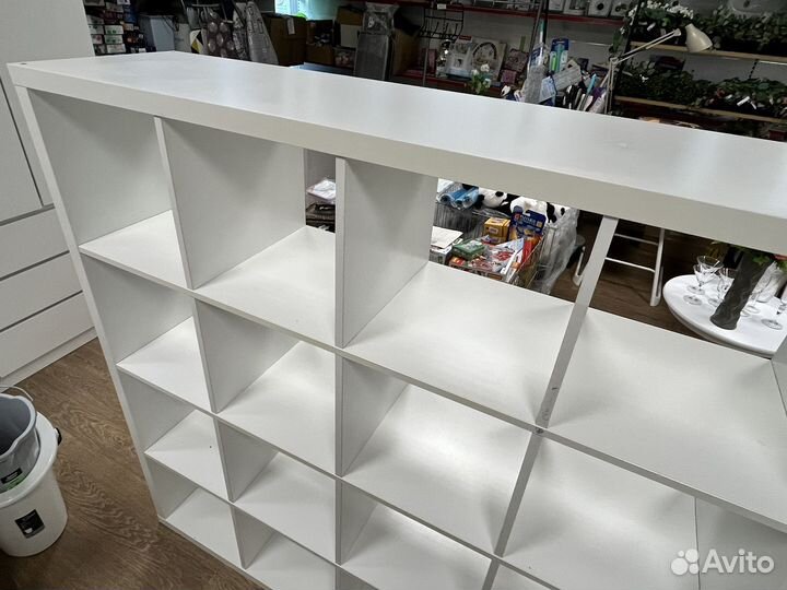 Стеллаж IKEA каллакс 16 ячеек 146,5 х 39 см