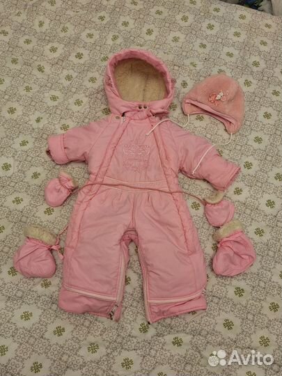Зимний комбинезон для девочки 80