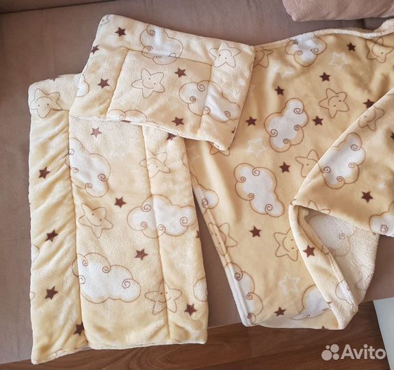 Комплект в коляску подушка матрас одеяло