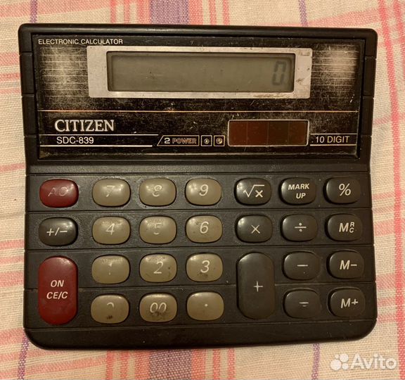 Калькулятор Citizen SDC-839