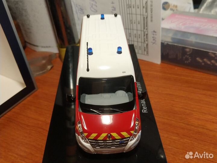 Рено мастер(пожарная) модель 1:43