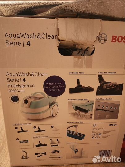 Моющий пылесос Bosch BWD420HYG, 2000Вт