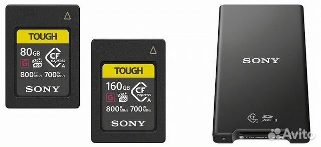 Карта памяти Sony CEA-G160T, 80gb. CFexpress 160GB