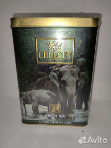 Зелёный чай Премиум chelsey 300 гр. Ж/Б
