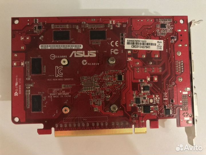 Видеокарта asus AMD Radeon HD 6670 1гб DDR3