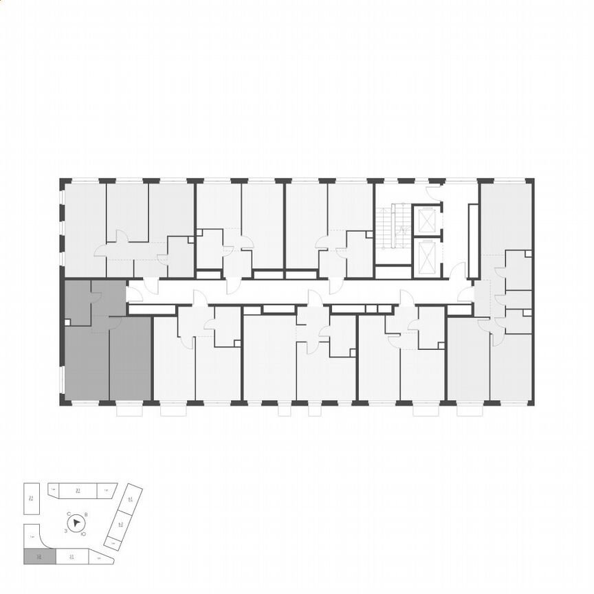1-к. квартира, 42,9 м², 2/9 эт.