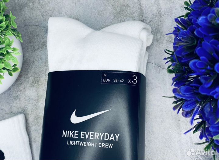 Носки Nike Everyday белые оригинал