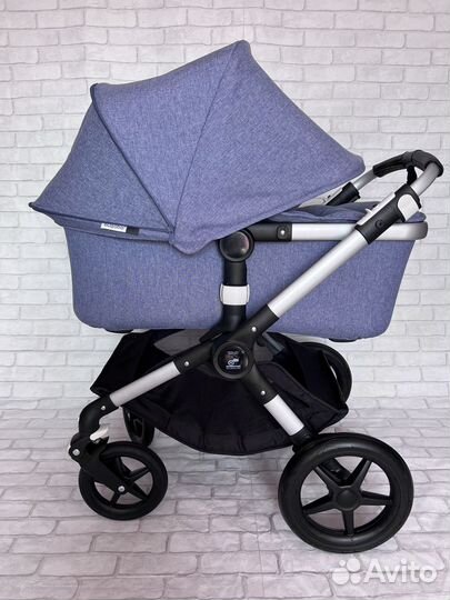 Коляска Bugaboo Fox 3в1 Blue Melange total