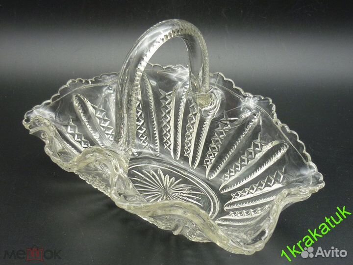 Корзинка русское стекло. 1901 год мф на 10 летЪ