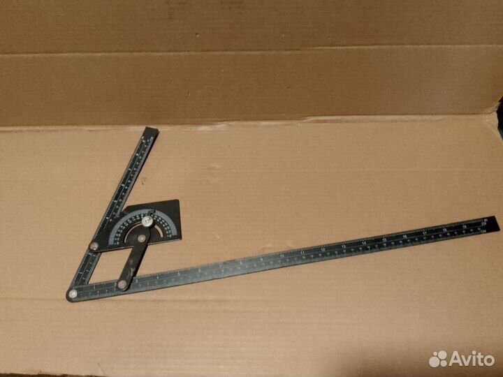 Линейка-угломер СССР
