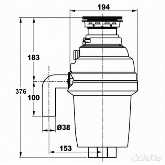 Измельчитель пищевых отходов Zorg ZR-38D