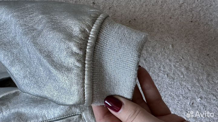 Кожаная куртка для девочки