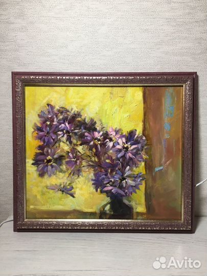 Картина живопись натюрморт маслом, холст в рамке