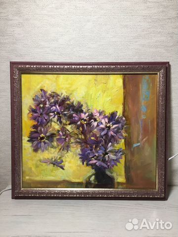 Картина живопись натюрморт маслом, холст в рамке
