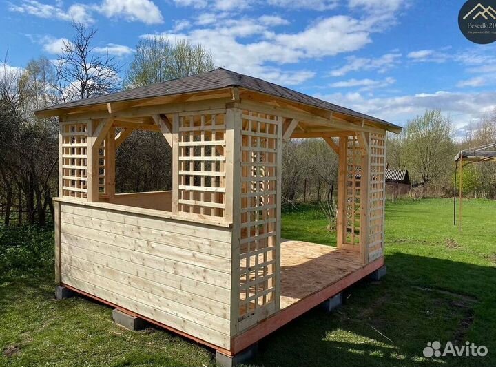 Беседка. Монтаж за 1 день