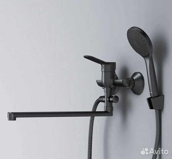 Смеситель для ванны AM.PM X-Joy F85A90122 универсальный Черный матовый