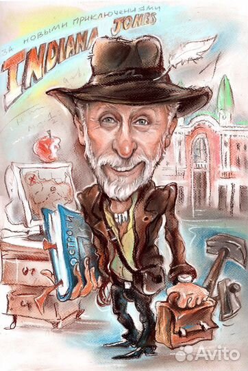 Шарж на мероприятии с натуры и по фото на заказ