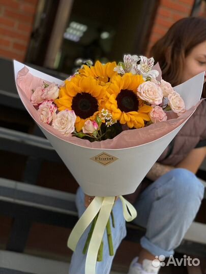 Букет подсолнухов