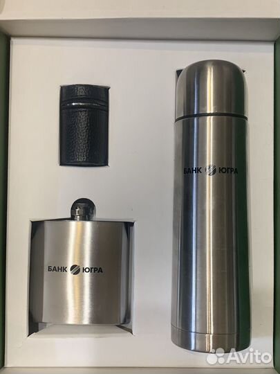 Подарочный набор Термос Фляга и Стопки