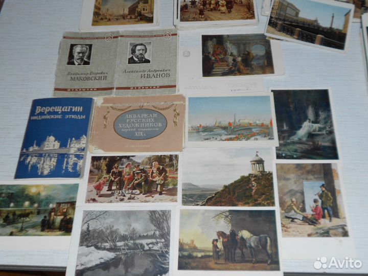 Открытки-почтовые карточки 1948-1963 много