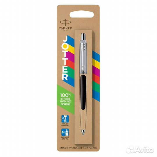 Ручка шариковая Parker Jotter Plastic K60, CT, M