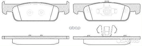 1540 00 колодки дисковые передние Renault Clio