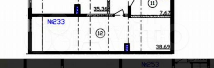 1-к. апартаменты, 38,1 м², 1/5 эт.