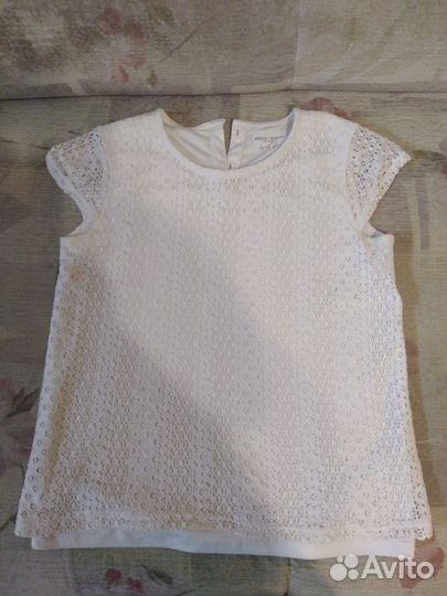 Блузка белая для девочек