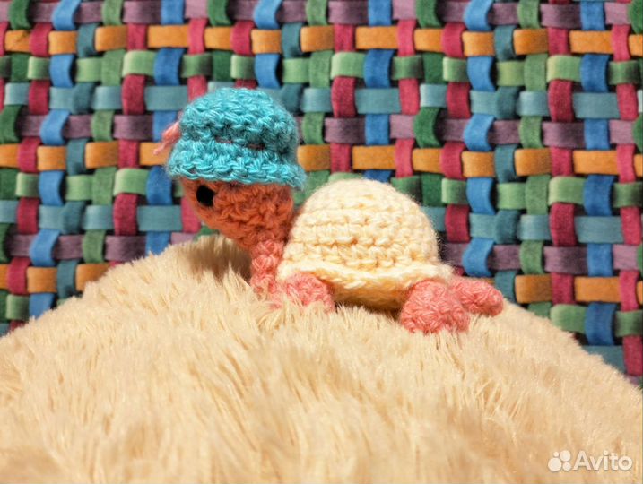 Черепаха из плюшевой пряжи