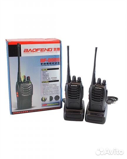 Рация (радиостанция) портативная (2шт)