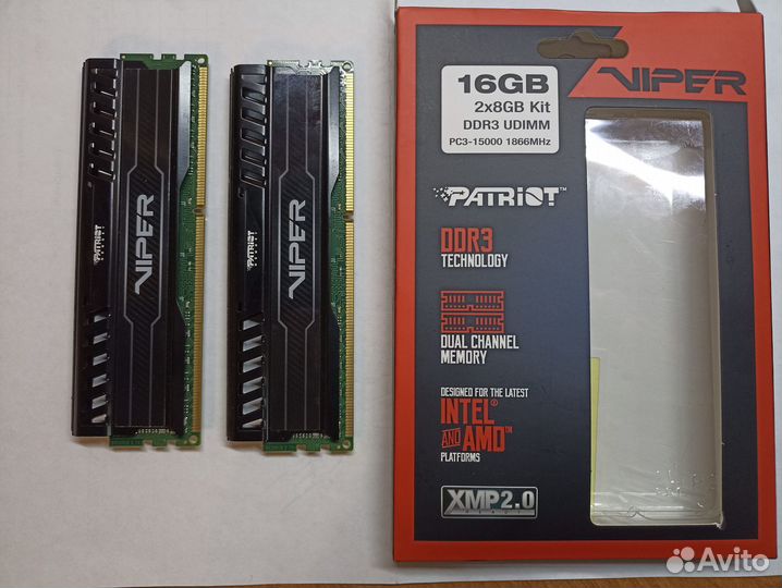 Оперативная память ddr3 16 gb 1866 MHz