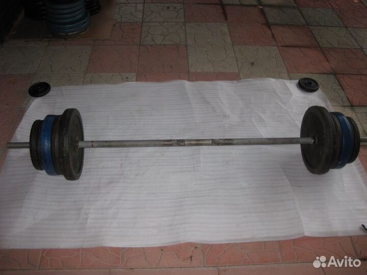 Продам штангу с металл.блинами 72,78,90 кг