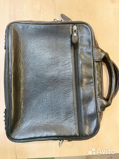 Мужской кожаный портфель- сумка