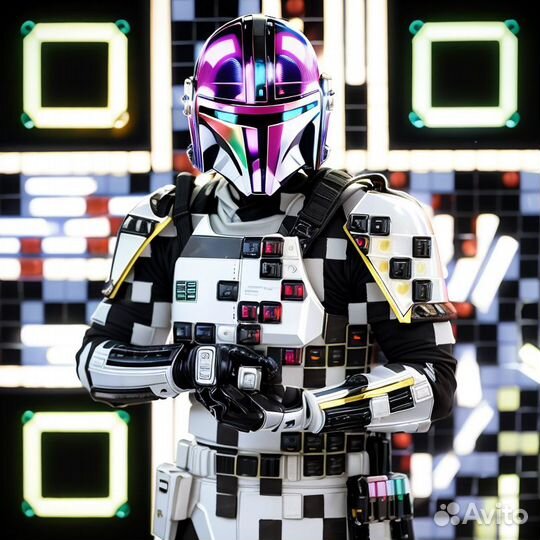 Уникальный qr код, художник нейросети Midjourney