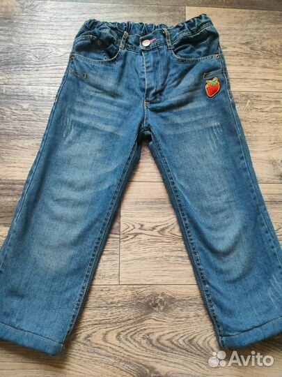 Джинсы утепленные для девочки 122