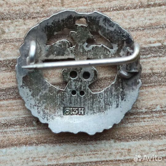 Серебряный знак 25 лет таможенной службы.Финляндия