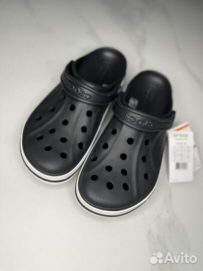 Сабо Crocs Classic Clog Унисекс черные белые