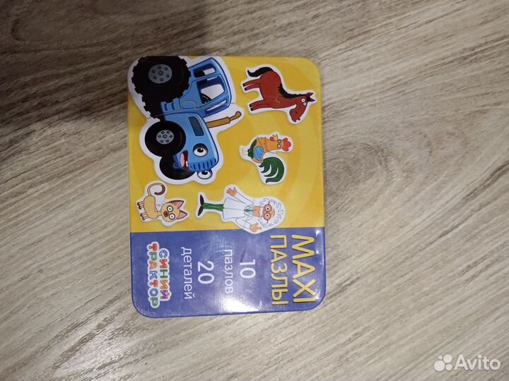 Пазлы для малышей в железной коробке